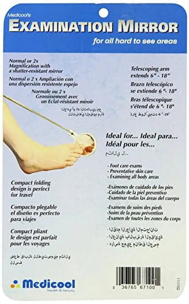 Diabetic Foot Inspection Mirror for Preventative Skin Care and Foot Exams | Mirror - 1 - PCWLDASHRES