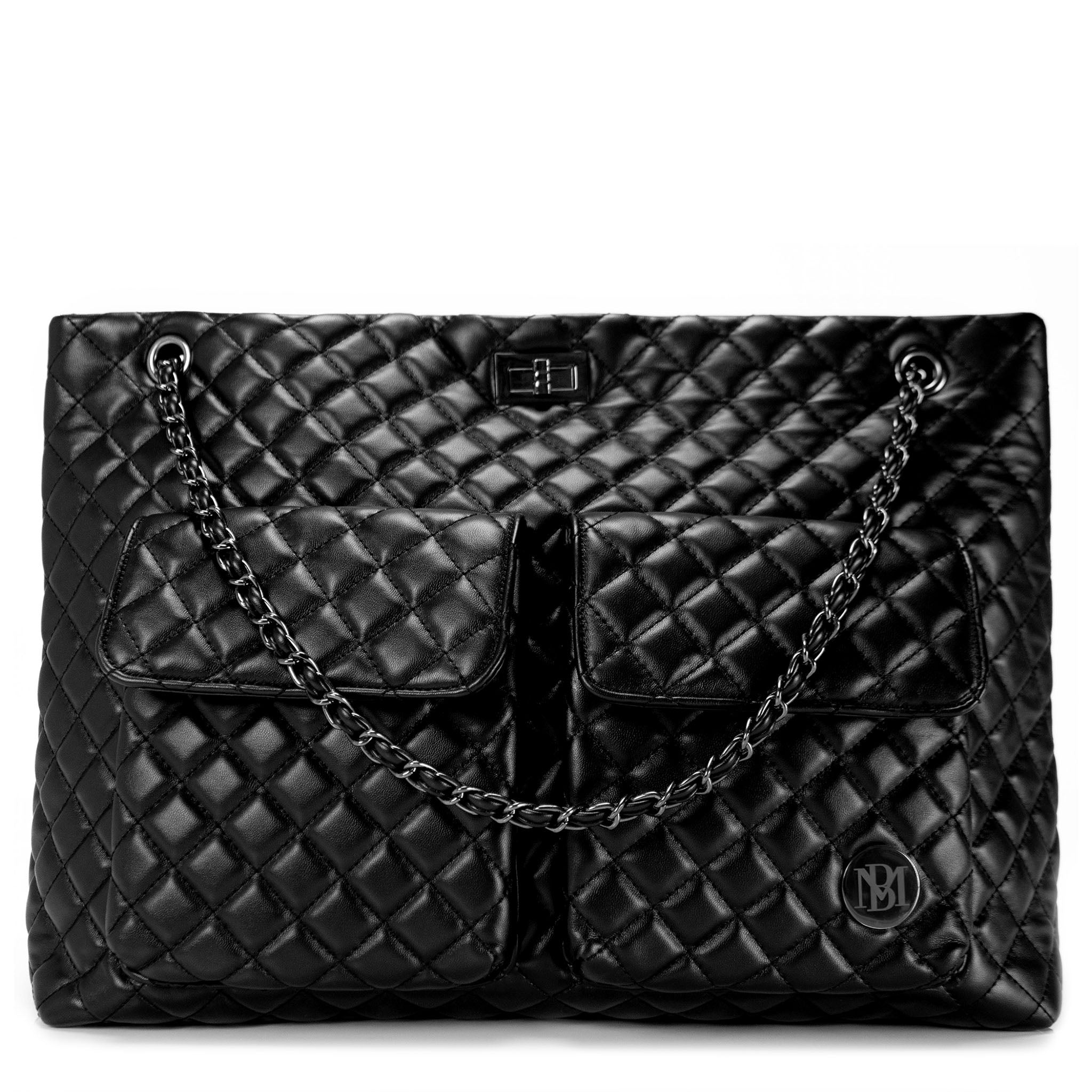Diana XL Quilted Vegan Leather Weekender Tote Bag - PCWLDASHRES