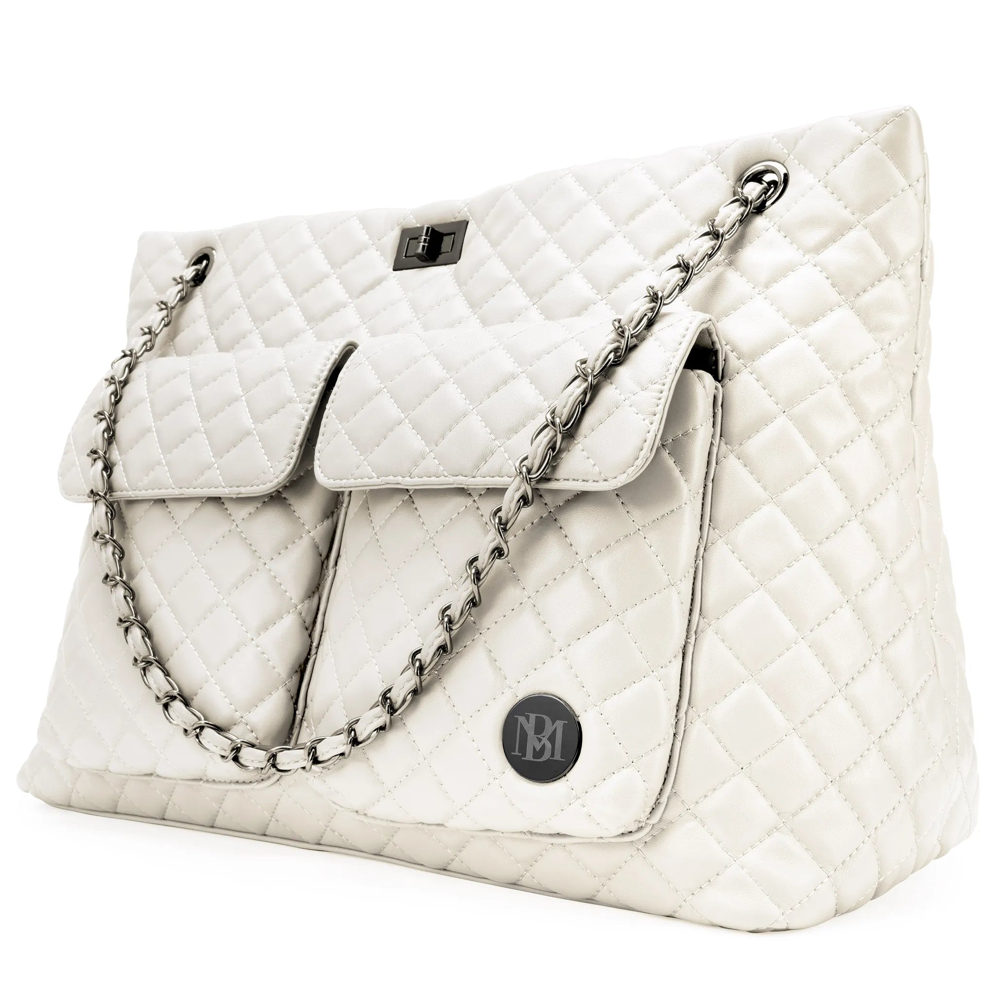 Diana XL Quilted Vegan Leather Weekender Tote Bag - PCWLDASHRES