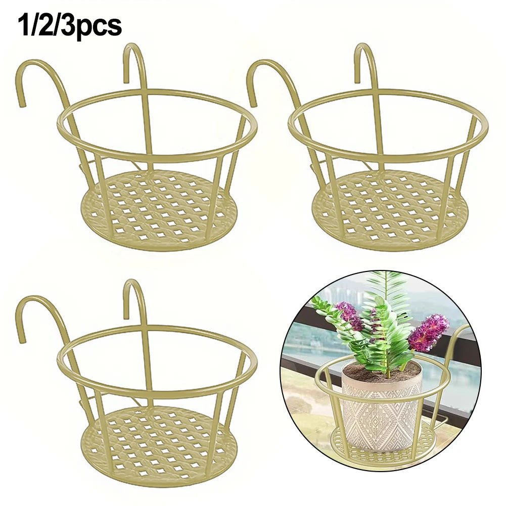 Dining Area Home Entrance 28*22*18cm Hanging Flower Pots Outdoor Plant Stands Elegant Circular Design Perfect Dimensions - PCWLDASHRES