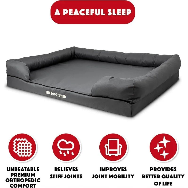Dog’s Bed, Dog Bed XXL Grey 51.5x39, Memory Foam, Pain Relief: Arthritis, Hip & Elbow Dysplasia, Post Surgery, Lameness - PCWLDASHRES