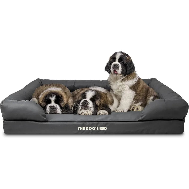 Dog’s Bed, Dog Bed XXL Grey 51.5x39, Memory Foam, Pain Relief: Arthritis, Hip & Elbow Dysplasia, Post Surgery, Lameness - PCWLDASHRES