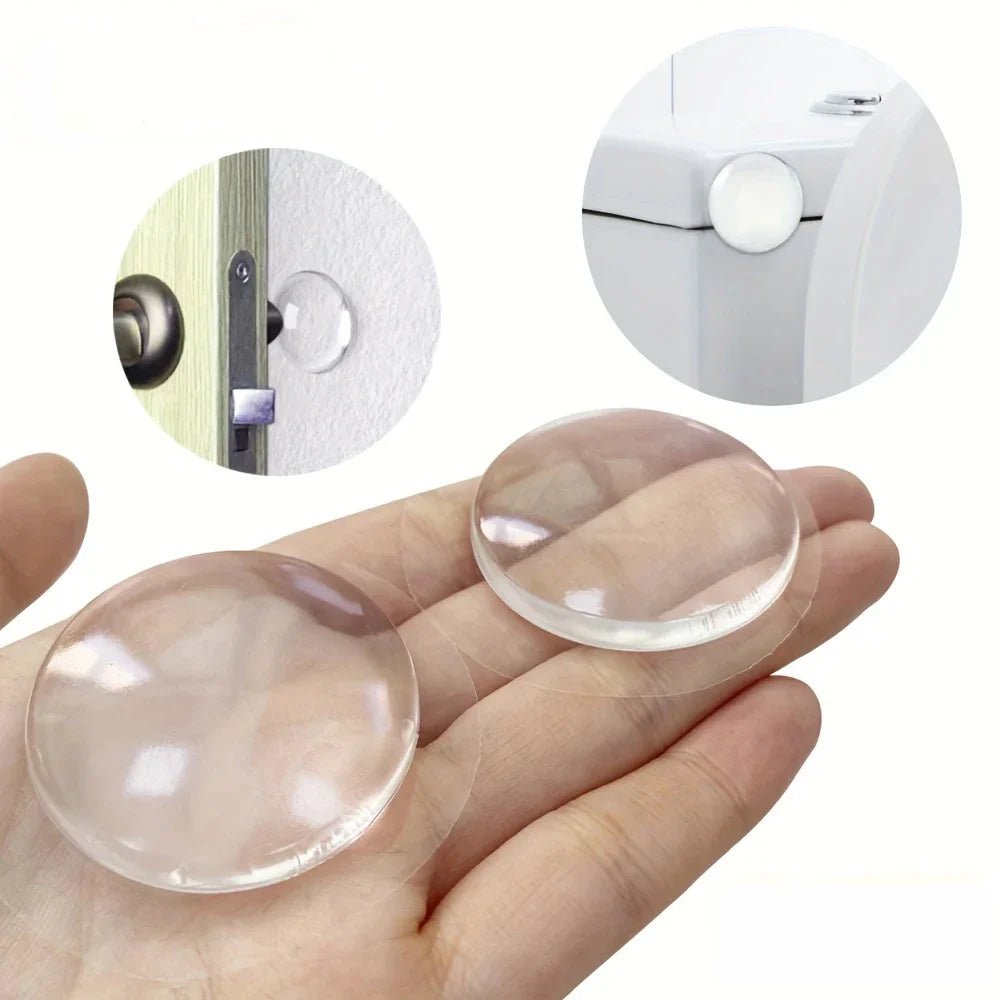 Door Knob Wall Shield Clear Soft Rubber Door Stopper Door Handle Bumper Mute Stickers Wall Protector Muffler Pad Protective Plug - PCWLDASHRES