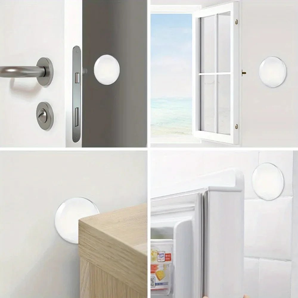 Door Knob Wall Shield Clear Soft Rubber Door Stopper Door Handle Bumper Mute Stickers Wall Protector Muffler Pad Protective Plug - PCWLDASHRES