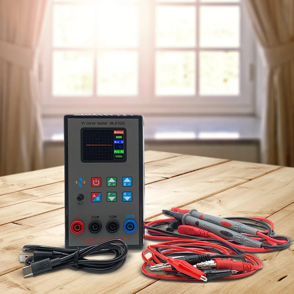 Dual - channel VI Curve Tester 18 Gear Frequency Adjustable Circuit Board Test Repair Tool with 2.0inch Screen ASA Tester 3000mAh - PCWLDASHRES