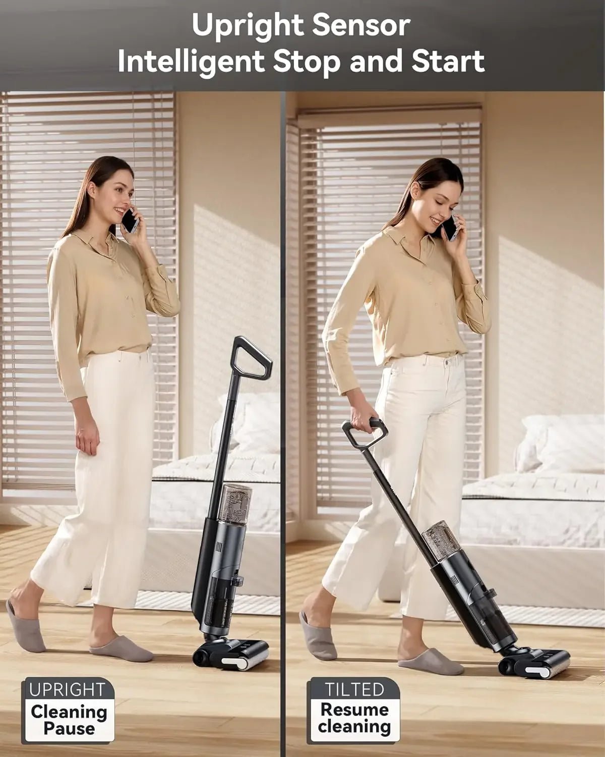 ED12 PRO Cordless Wet Dry Vacuum Cleaner, Vacuum Mop All - in - One with Hot Air Drying Self - cleaning, - PCWLDASHRES