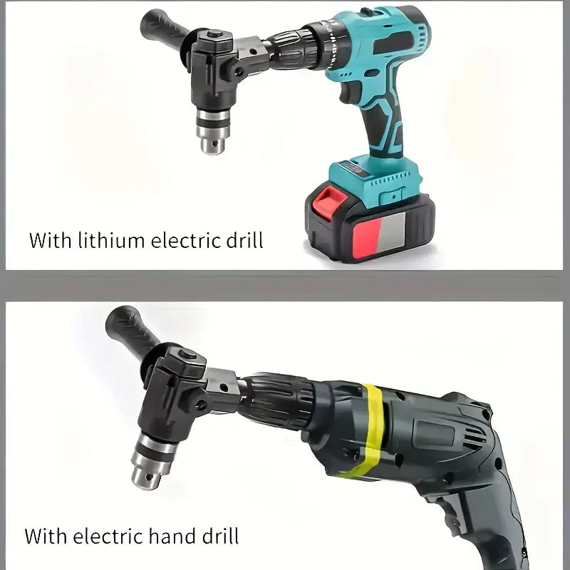90 Degree Angle Drill Power Tool Set with Multi Function Electric Screwdriver and Corner Adapter