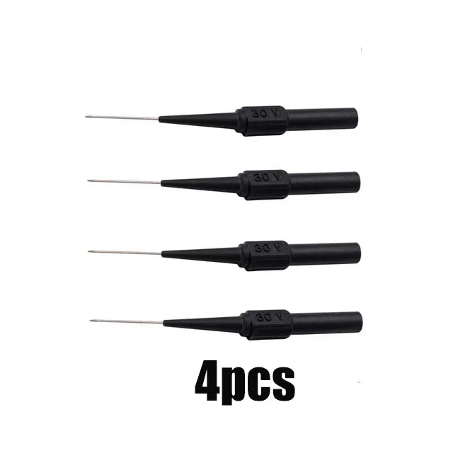 1/20PCs 30V Motorcycle Diagnostic Tools Multimeter Test Lead Extention Back Piercing Needle Tip Probes Car Test Probe Kit 0.7MM