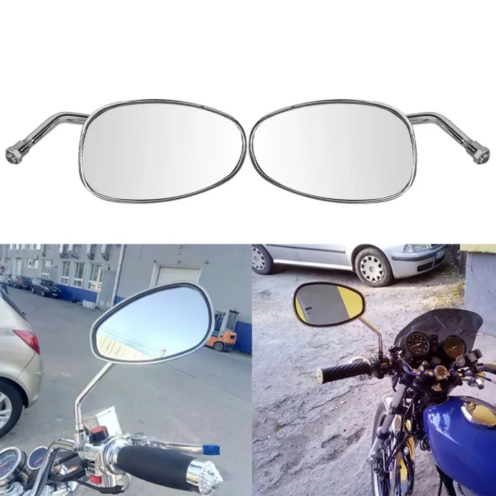 1Pair For Honda Shadow Spirit 750 1100 VTX1300 VTX1800 Chrome Motorcycle Mirrors