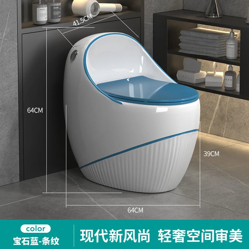 Egg toilet modern light luxury creative gray color toilet siphon water saving - PCWLDASHRES