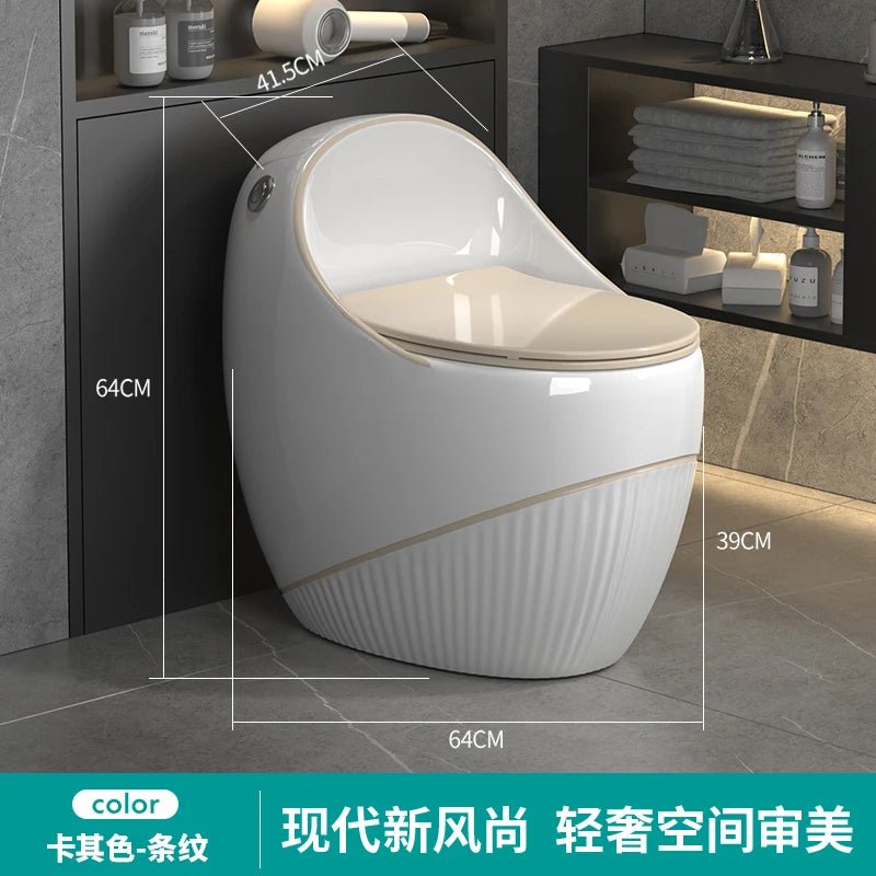 Egg toilet modern light luxury creative gray color toilet siphon water saving - PCWLDASHRES