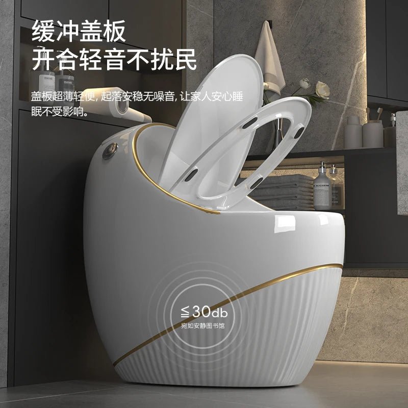 Egg toilet modern light luxury creative gray color toilet siphon water saving - PCWLDASHRES