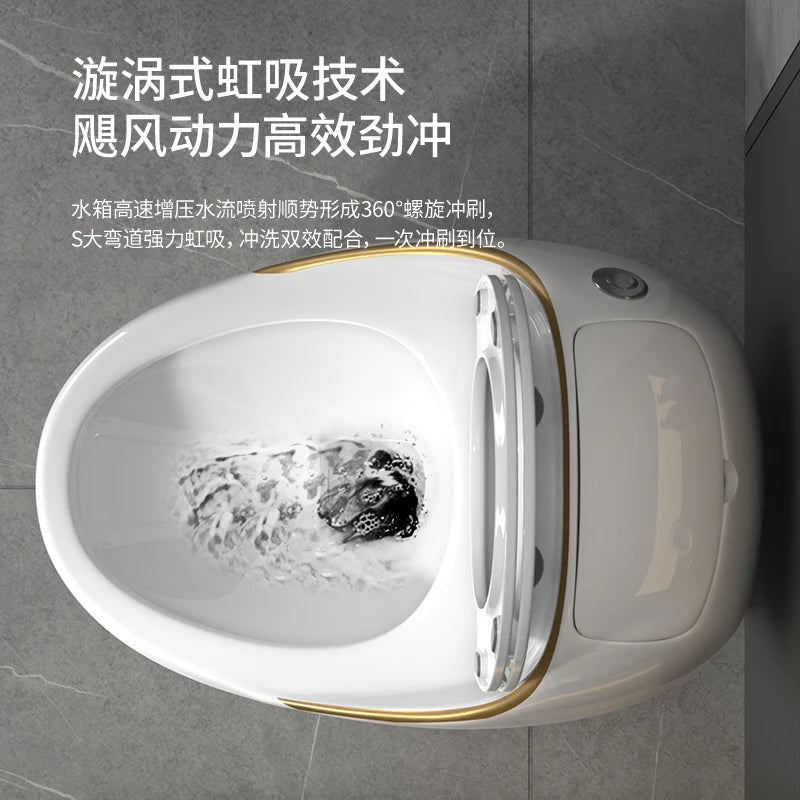 Egg toilet modern light luxury creative gray color toilet siphon water saving - PCWLDASHRES