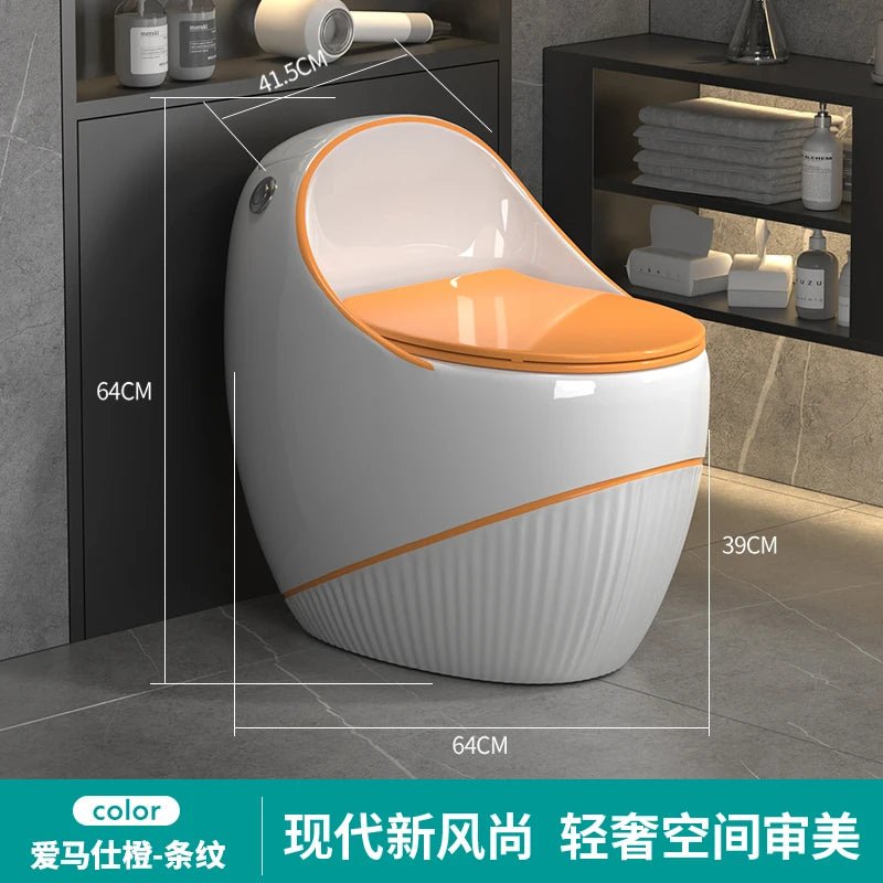 Egg toilet modern light luxury creative gray color toilet siphon water saving - PCWLDASHRES