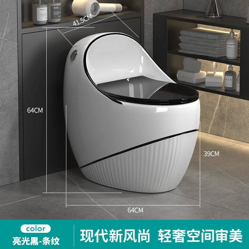 Egg toilet modern light luxury creative gray color toilet siphon water saving - PCWLDASHRES