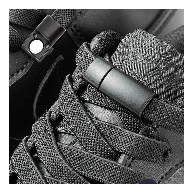 Elastic Laces Sneakers Boots Magnetic Lock Shoelaces without ties Flat No Tie Shoelace Rubber Bands for Shoes Accessories 1Pair - PCWLDASHRES
