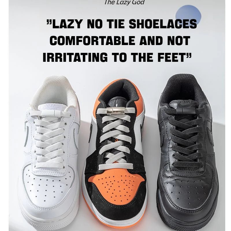Elastic Laces Sneakers Boots Magnetic Lock Shoelaces without ties Flat No Tie Shoelace Rubber Bands for Shoes Accessories 1Pair - PCWLDASHRES