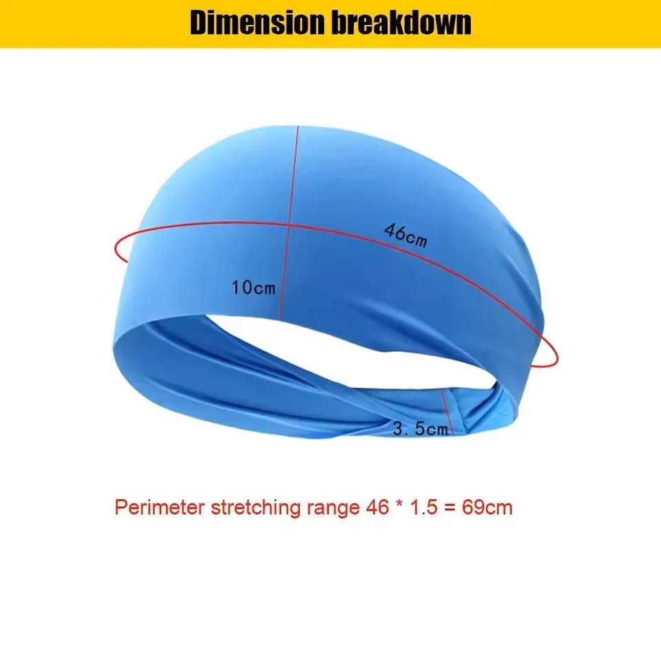 Elastic Sports Headbands Sweat Absorption Headdress Quick Dry Workout Headband Anti - slip Breathable Sweatbands for Yoga Running - PCWLDASHRES