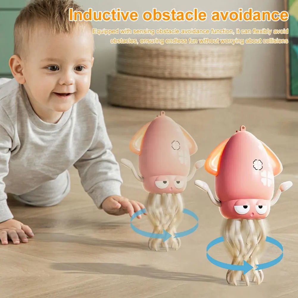 Electric Dancing Octopus fidget toys Anti - stress Anti stress luminous Music Baby Crawling toys games for kids children Pets Cat - PCWLDASHRES