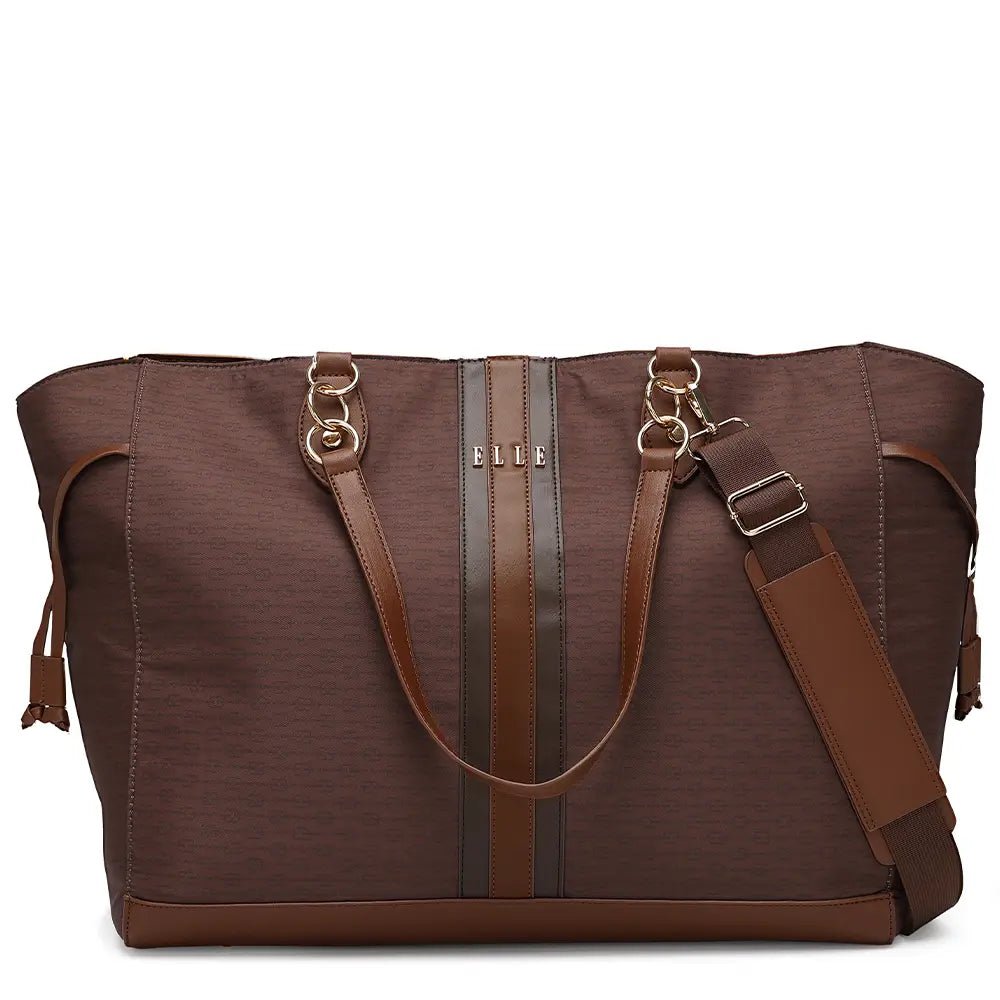 Eleganza Twill Monogram Weekender Tote Bag - PCWLDASHRES