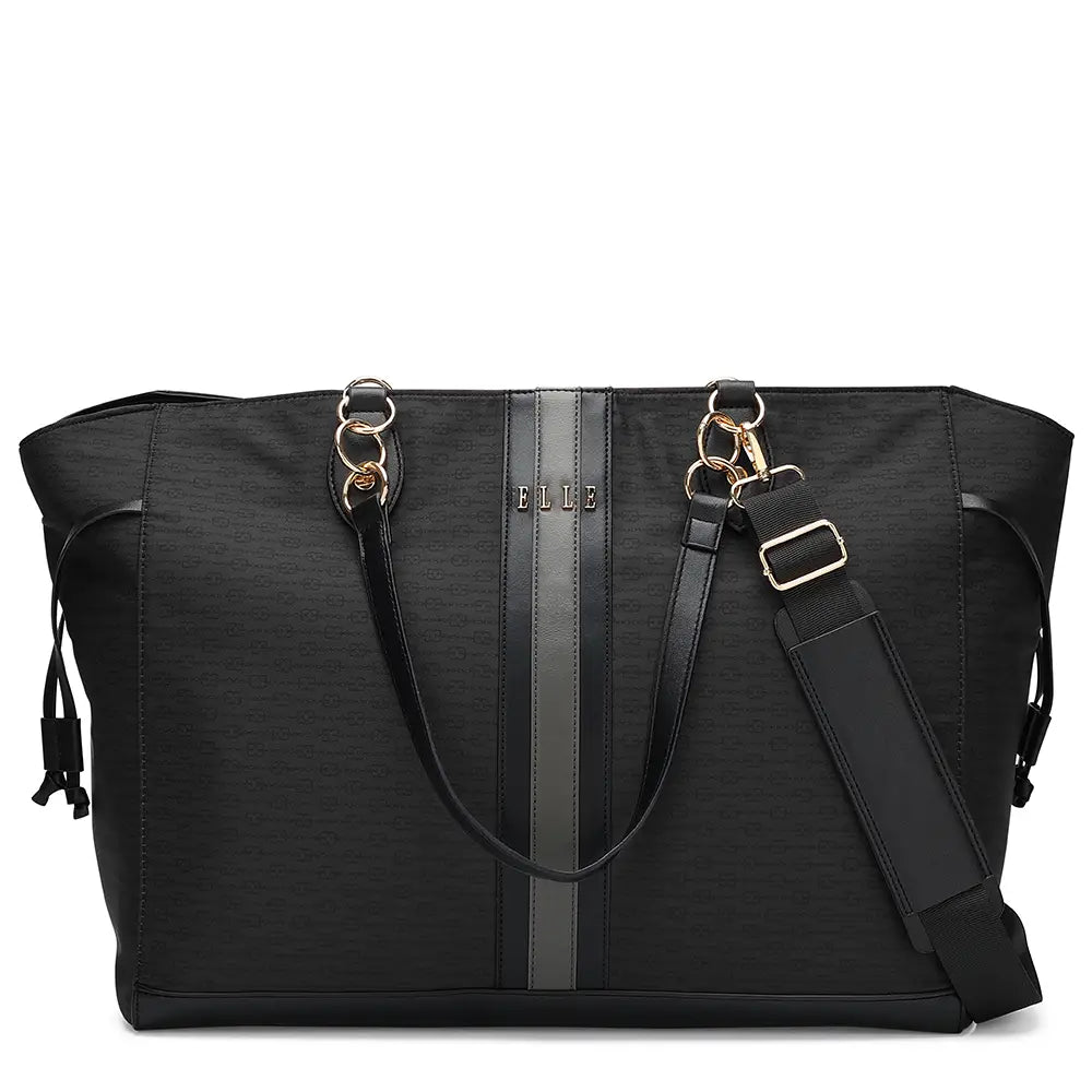 Eleganza Twill Monogram Weekender Tote Bag - PCWLDASHRES