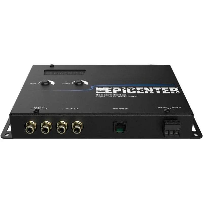 EPICENTER Digital Bass Restoration Control Processor, Car Audio Bass Booster Enhancer with Wired Remote Control (Black) - PCWLDASHRES