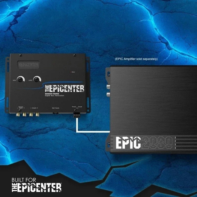 EPICENTER Digital Bass Restoration Control Processor, Car Audio Bass Booster Enhancer with Wired Remote Control (Black) - PCWLDASHRES