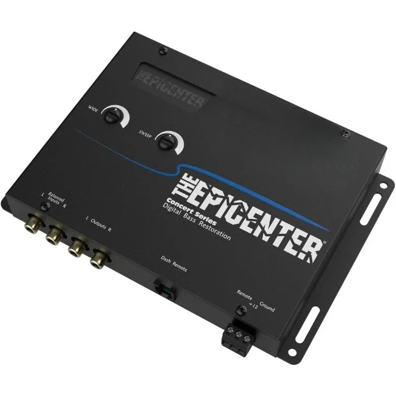 EPICENTER Digital Bass Restoration Control Processor, Car Audio Bass Booster Enhancer with Wired Remote Control (Black) - PCWLDASHRES