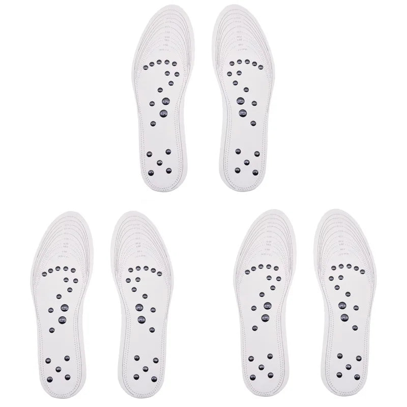 18 magnets Unisex Magnetic Therapy Massage Insoles Foot Acupressure Shoe Pads Therapy Slimming Insoles for Weight Loss