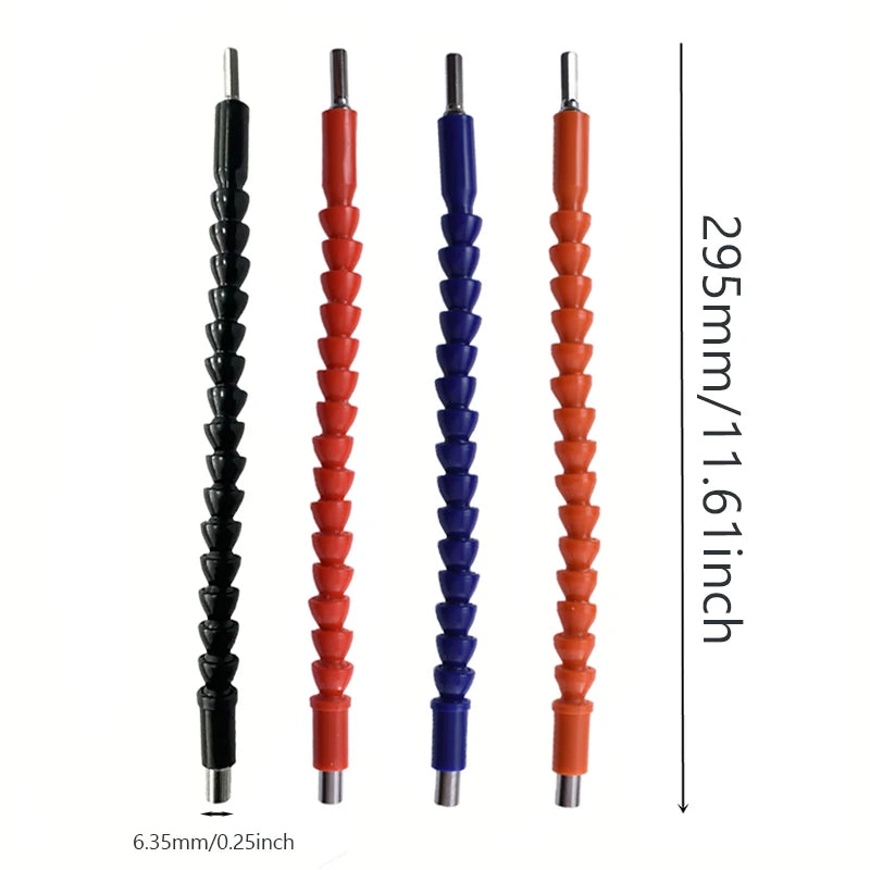 1pc 295mm 360 Degree Screwdriver Bend Universal Adapter Extension Rod Drill Bit Flexible Shaft Electric Hand Drill Power Tool