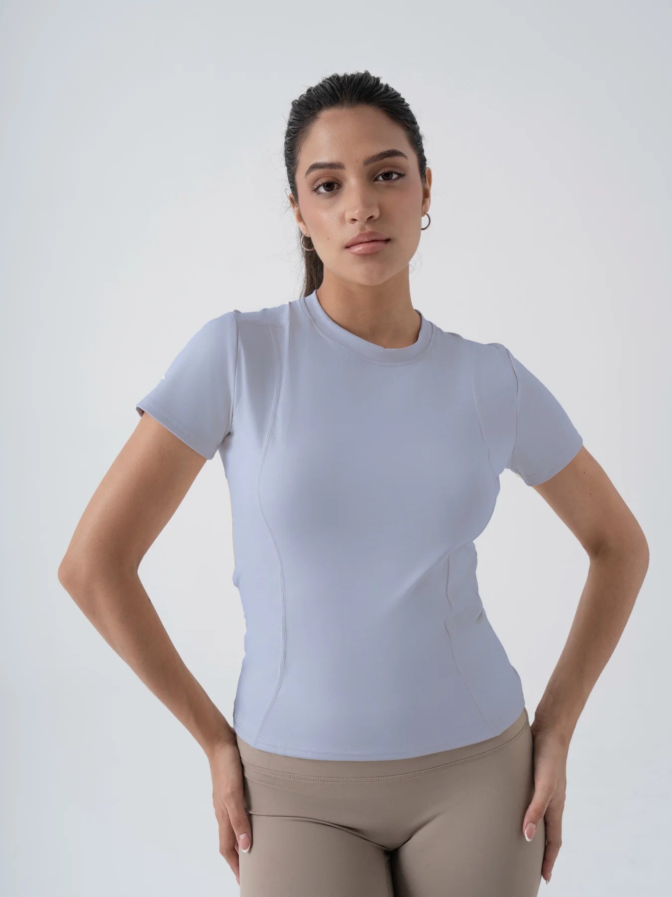 Fitfemme Women's Short - Sleeve Athletic T-Shirt - Stretchable, Quick - Dry & Stylish for Fitness & Daily Wear - PCWLDASHRES
