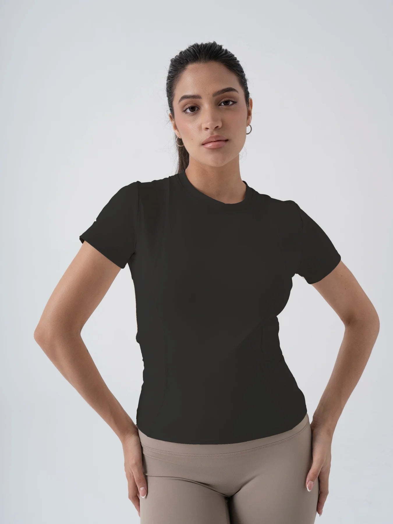 Fitfemme Women's Short - Sleeve Athletic T-Shirt - Stretchable, Quick - Dry & Stylish for Fitness & Daily Wear - PCWLDASHRES