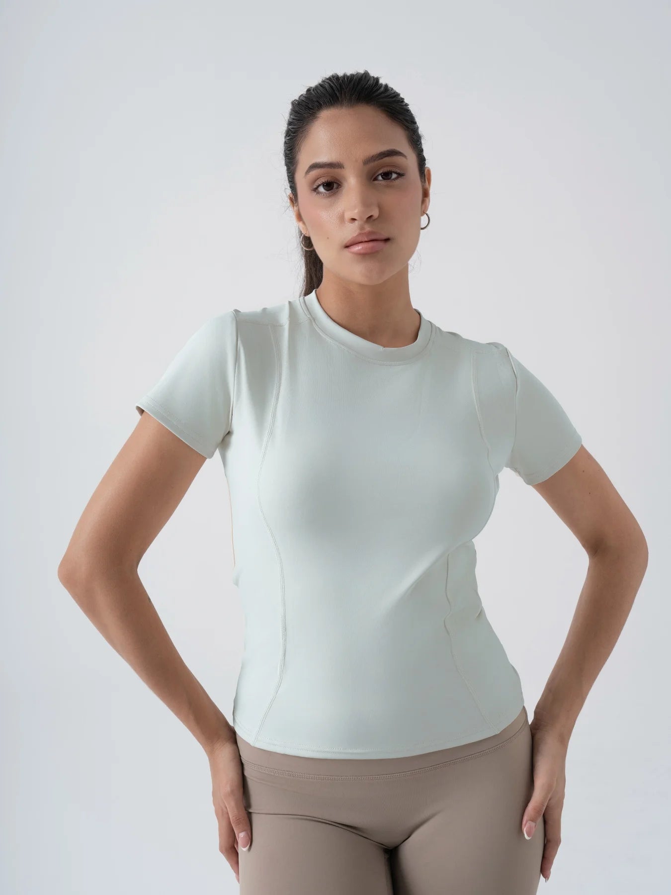 Fitfemme Women's Short - Sleeve Athletic T-Shirt - Stretchable, Quick - Dry & Stylish for Fitness & Daily Wear - PCWLDASHRES