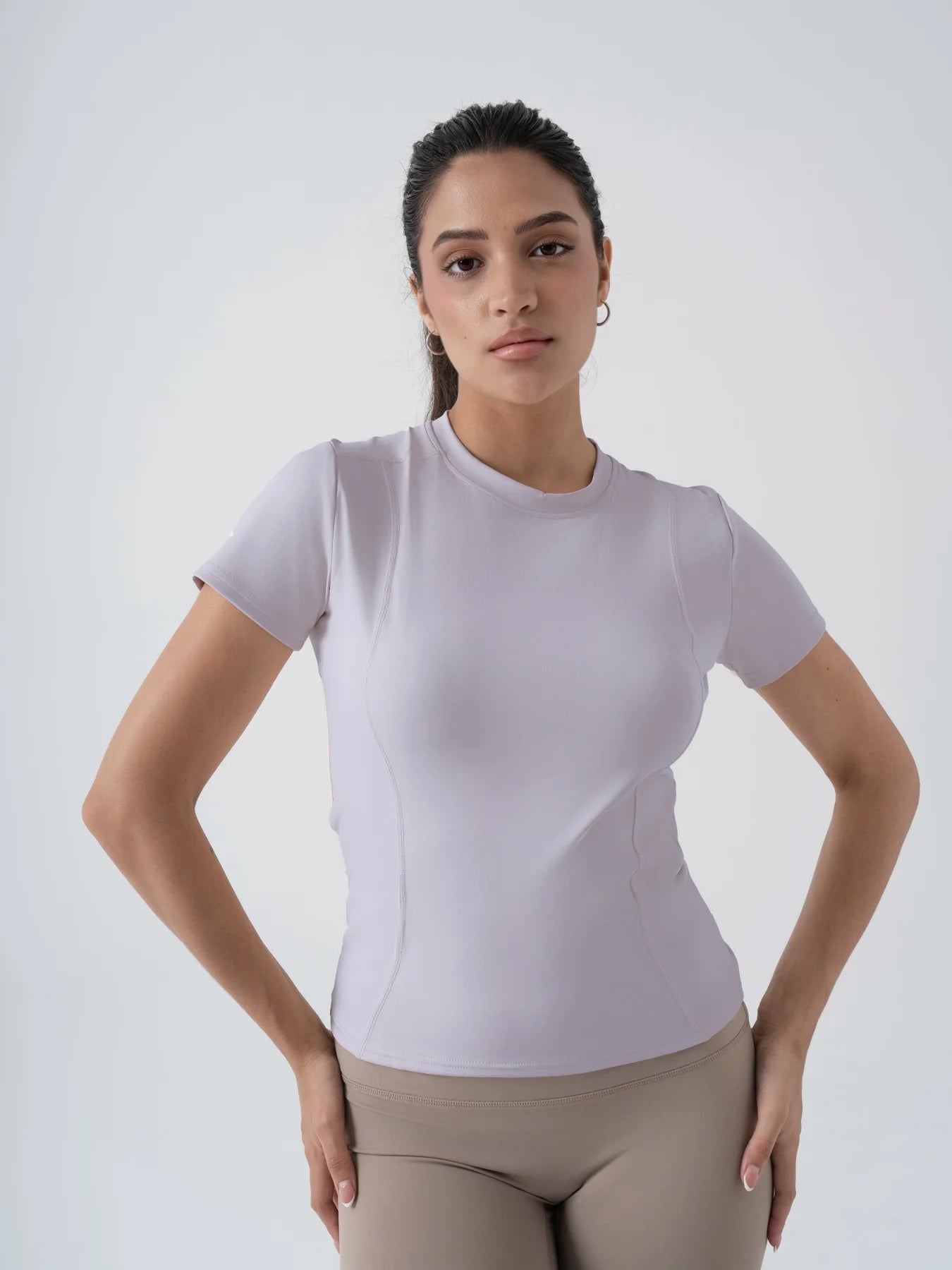 Fitfemme Women's Short - Sleeve Athletic T-Shirt - Stretchable, Quick - Dry & Stylish for Fitness & Daily Wear - PCWLDASHRES