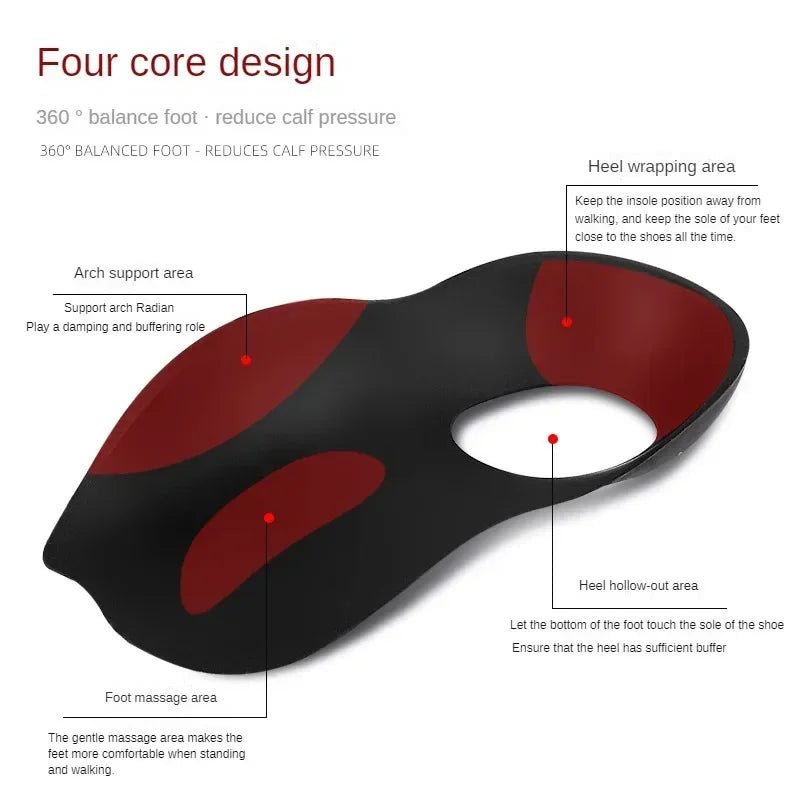 Flat Foot O - Shaped Legs Insole For Shoes Correction Arch Support Plantar Fasciitis Orthopedic Insoles Men/Women Foot Care Insert - PCWLDASHRES
