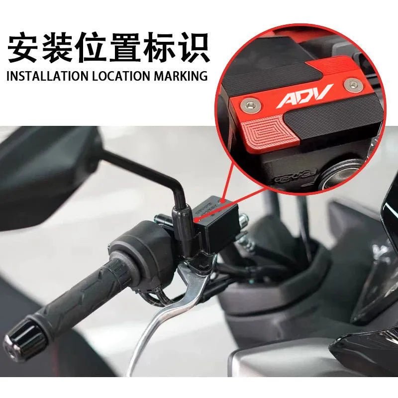 For ADV150 ADV160 ADV350 ADVENTURE ADV 150 ADV 160 ADV 350 Motorcycle ADV CNC Front Brake Reservoir Fluid Tank Cover Oil Cup Cap - PCWLDASHRES