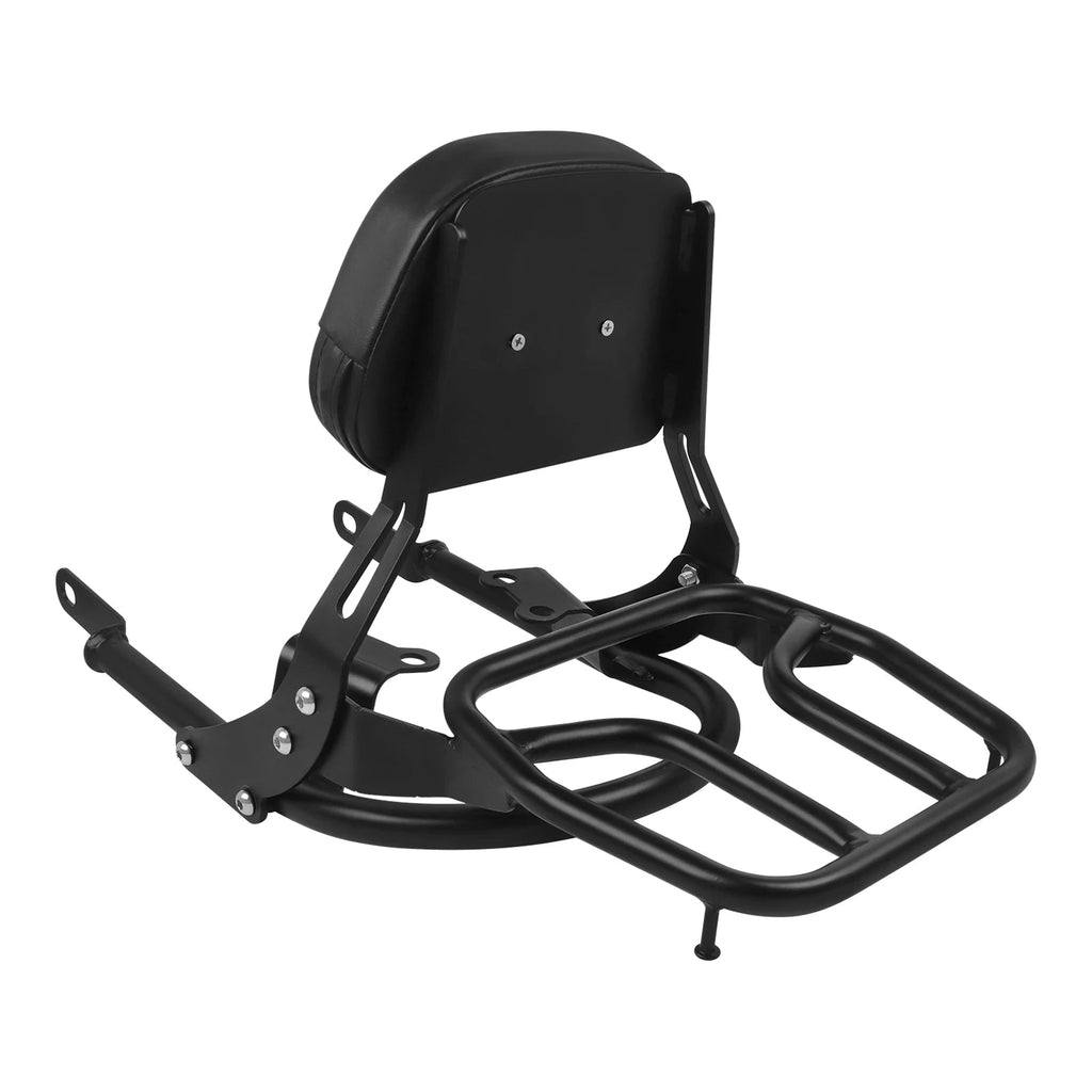 For Bonneville T100 T 100 T120 T 120 Street Twin 900 Scrambler 16 - 24 Detachable Backrest Sissy Bar With Rear Luggage Rack Pad - PCWLDASHRES