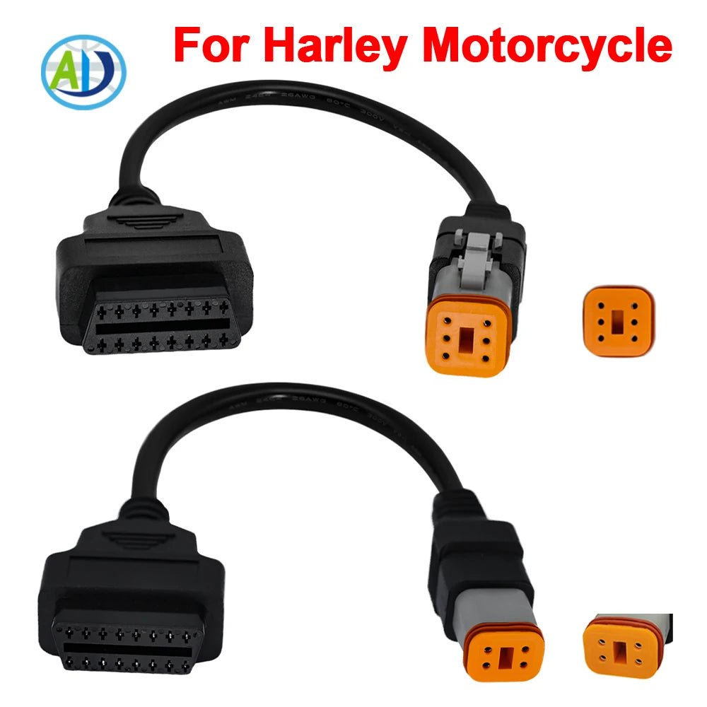 For Harley Davidson Motorcycle OBDII Diagnostic Connector for Sporster/Softtail/Dyna/Touring/Street OBD Diagnostic Adapter Cable - PCWLDASHRES