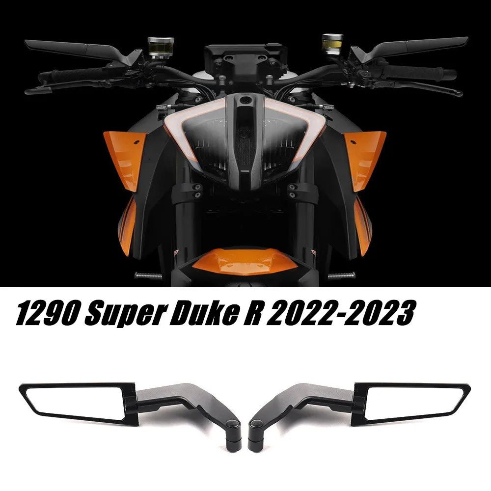 FOR KTM 1290 Super Duke R Motorcycle Rearview Mirror Wing Aerodynamic Rotatable Aluminum Alloy Side Mirrors Wider View Angle - PCWLDASHRES