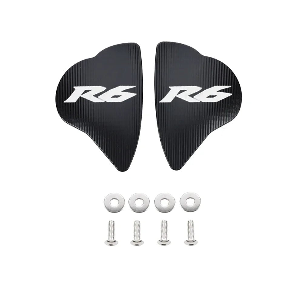 For YAMAHA YZF - R6 YZF R6 2017 - 2024 Motorcycle Accessories Mirror Hole Cover Windshield Windscreen Driven Mirror Eliminators Caps - PCWLDASHRES