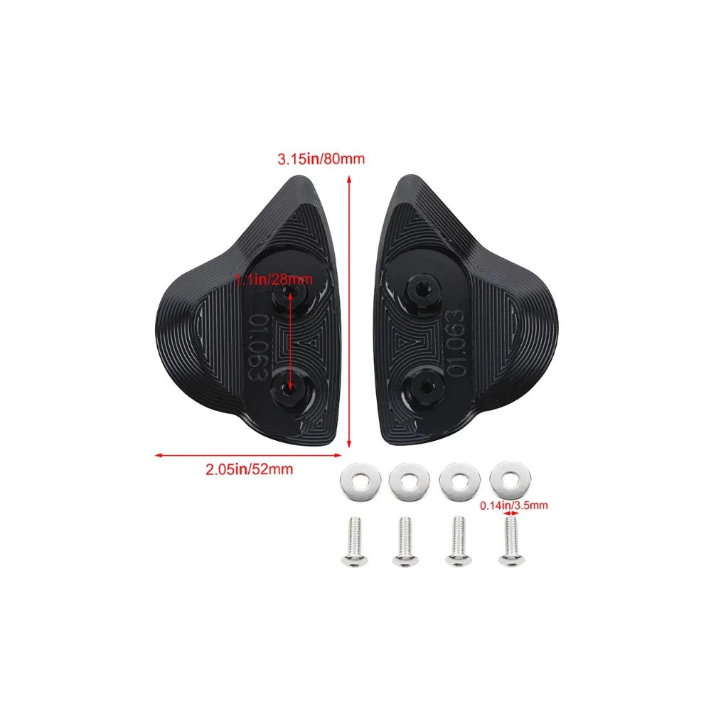 For YAMAHA YZF - R6 YZF R6 2017 - 2024 Motorcycle Accessories Mirror Hole Cover Windshield Windscreen Driven Mirror Eliminators Caps - PCWLDASHRES
