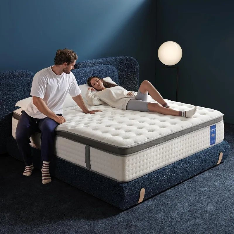 Full Size Mattress, 12 Inch Hybrid In A Box, Double Mattress With Memory Foam And Pocket Spring For Back & Lumbar Support - PCWLDASHRES