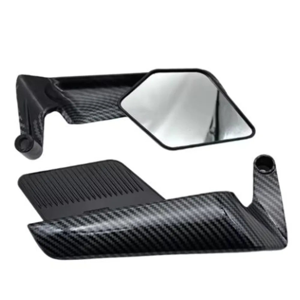 General Motorcycle Windshield Adjuster - 360° Rotating Rearview Mirror Cruiser, ATV, Scooter (Aerodynamic Aluminum Alloy) - PCWLDASHRES