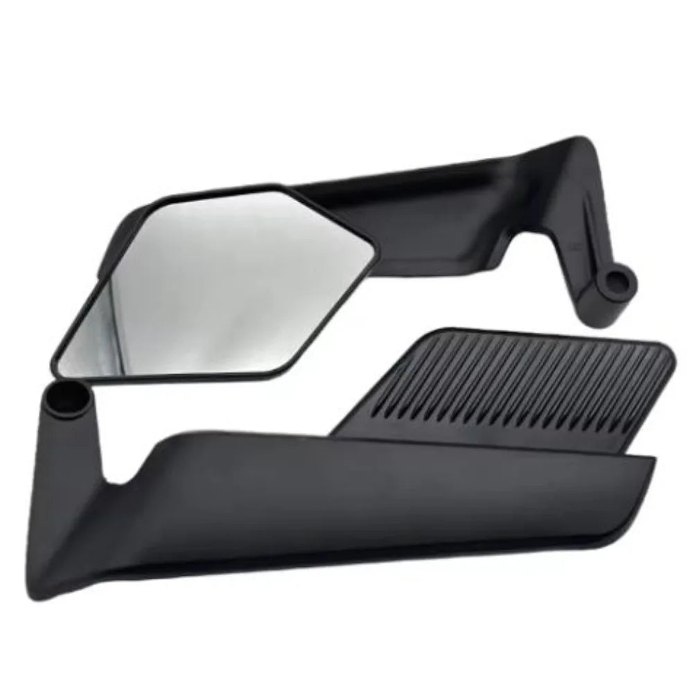 General Motorcycle Windshield Adjuster - 360° Rotating Rearview Mirror Cruiser, ATV, Scooter (Aerodynamic Aluminum Alloy) - PCWLDASHRES