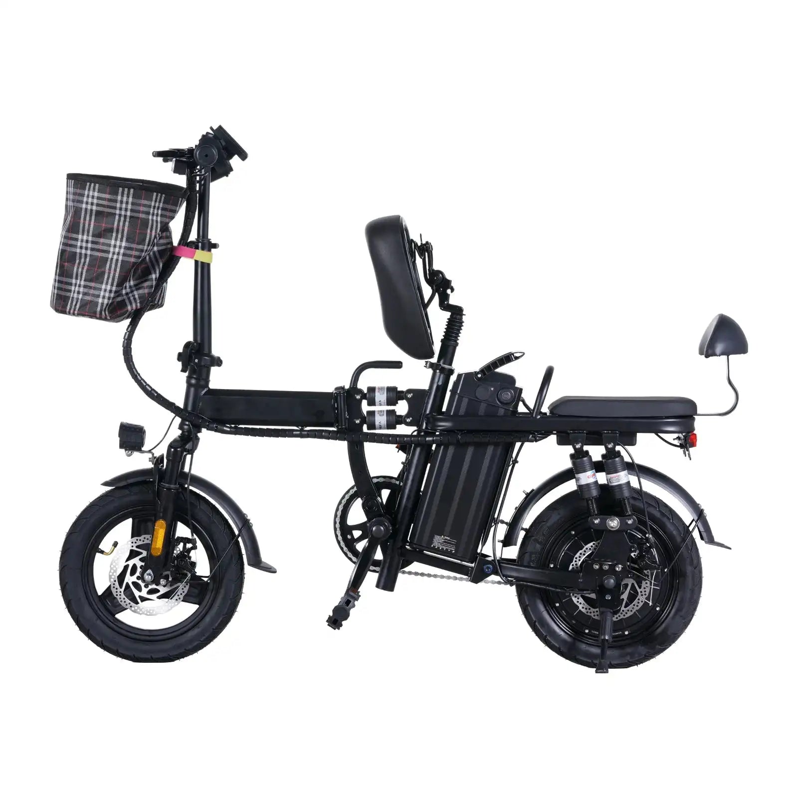 GLEERIDE A9 14" Mini Folding Electric Bike 500W Motor 48V 15Ah Battery - PCWLDASHRES