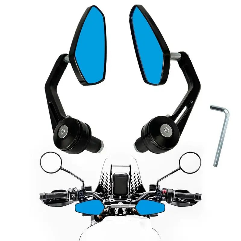 Handlebar Cycling Reflector Cycling Bar End Rearview Reflectors Good Clarity Cycling Accessories For Outdoor Riding Urban - PCWLDASHRES