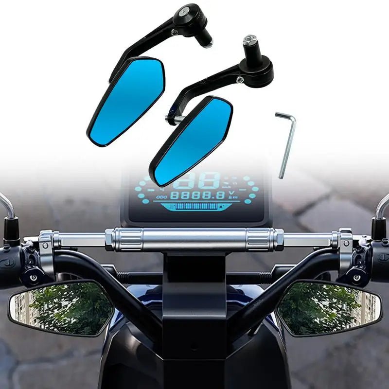 Handlebar Cycling Reflector Cycling Bar End Rearview Reflectors Good Clarity Cycling Accessories For Outdoor Riding Urban - PCWLDASHRES