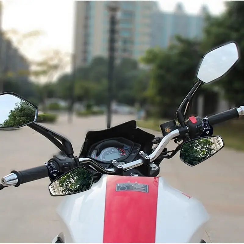 Handlebar Cycling Reflector Cycling Bar End Rearview Reflectors Good Clarity Cycling Accessories For Outdoor Riding Urban - PCWLDASHRES