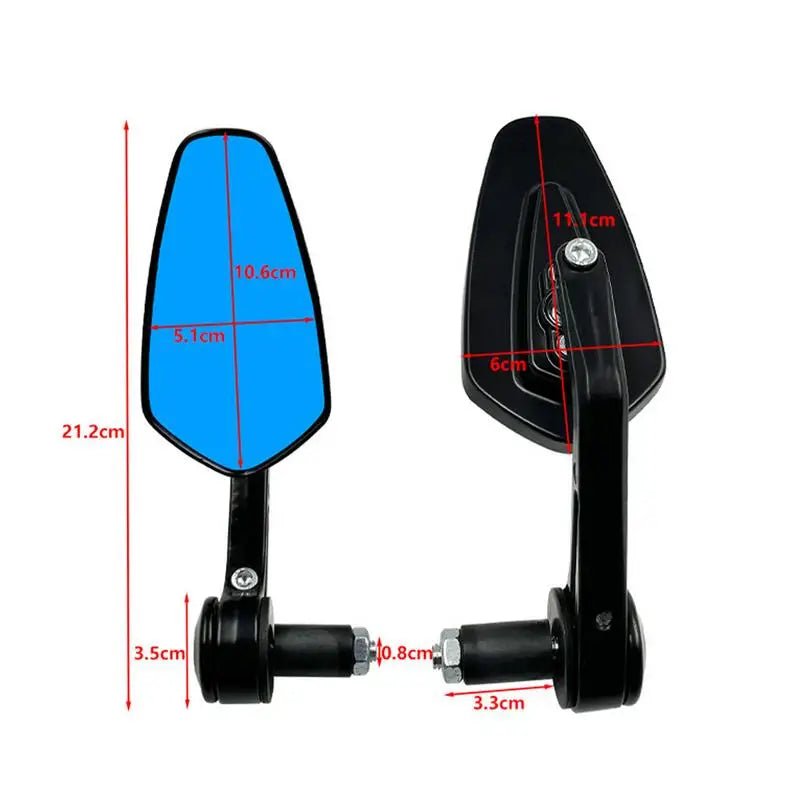 Handlebar Cycling Reflector Cycling Bar End Rearview Reflectors Good Clarity Cycling Accessories For Outdoor Riding Urban - PCWLDASHRES