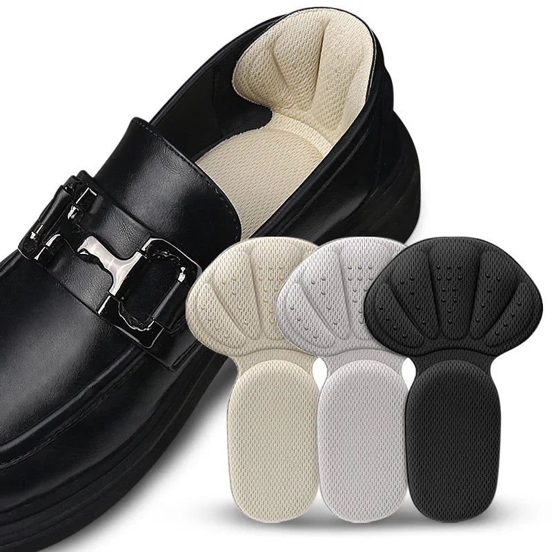 Heel Stickers Sneakers Heel Protection Pads Pain Relief Shoe Size Reducer Half Cushion Heel Inserts T - Shaped Shoe Foot Care Pad - PCWLDASHRES